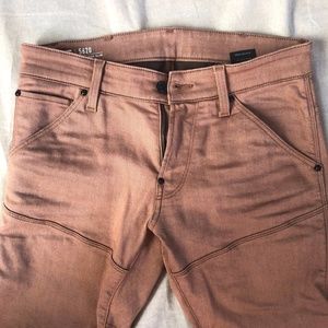 RAW jeans, 30 waist/32 length, reddish brown